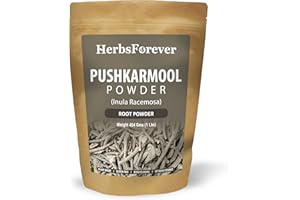 HerbsForever Pushkarmool Powder Inula racemosa Non GMO, Vegan 454 GMS