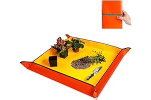 HNXTYAOB Extra Large Repotting Mat for Indoor Plants & Potting Soil Mat Portable Potting Tray Reusable Gardening Mat Garden Gift for Women Men (39.5"X39.5")