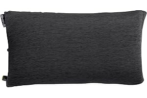 Nemo Equipment Fillo Wide Camping Pillow - Black Pearl/Birch Bud - One Size