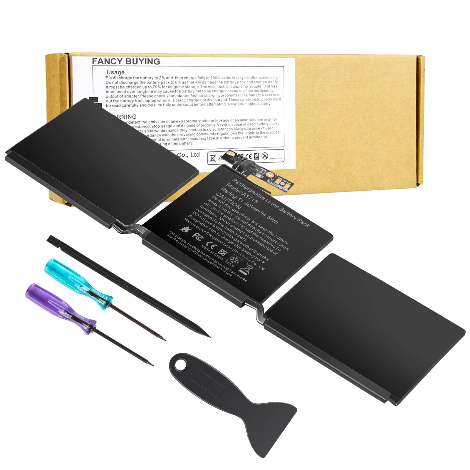 Photo 1 of Fancy Buying Battery A1713 A2171 for MacBook Pro 13 Inch A2159 (2019) A2289 (2020) A2338 (2020), A1708 Late 2016 Mid 2017 (EMC 2978 3164), MPXQ2LL/A MLL42LL/A MLUQ2LL/A MPXR2LL/A MPXU2LL/A MPXT2LL/A