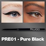 Palladio Retractable Waterproof Eyeliner Pencil Pure Black Long Lasting Smudge view 2
