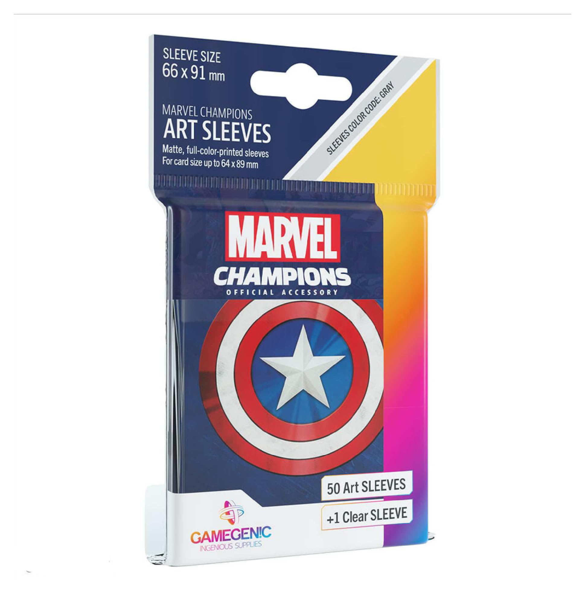 Fantasy Flight Games - Marvel Champions : Official Sleeves : Marvel Blue - Card Game