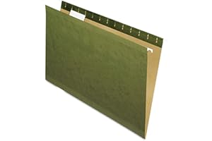 Pendaflex Reinforced Hanging Folders, Legal Size, Standard Green, 1/5 Cut, 25/BX (4153 1/5)