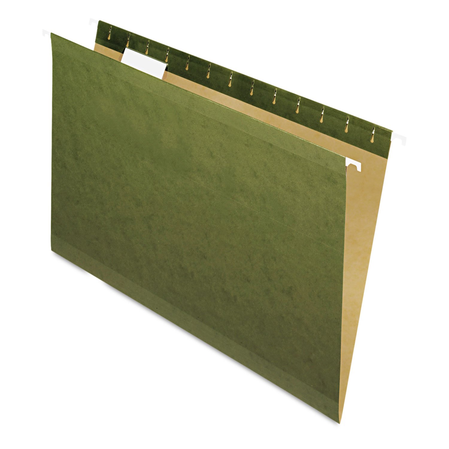 Pendaflex Reinforced Hanging Folders, Legal Size, Standard Green, 1/5 Cut, 25/BX (4153 1/5)