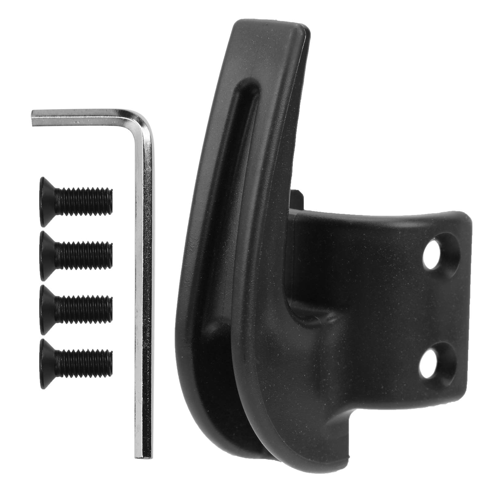 VGEBY Electric Scooter Hook Front,Durable Practical Scooter Handle Hook with Mounting Screw for Hanging Bags Fit for nine bot MAX G30(black) Electric Bicycle Modification Accessories