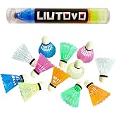 LIUTOVO 12 Packs Nylon Badminton Shuttlecocks Birdies Nylon Shuttlecocks Badminton Birdies Great Stability ＆ Durability Indoor Outdoor Sports Hight Speed Training