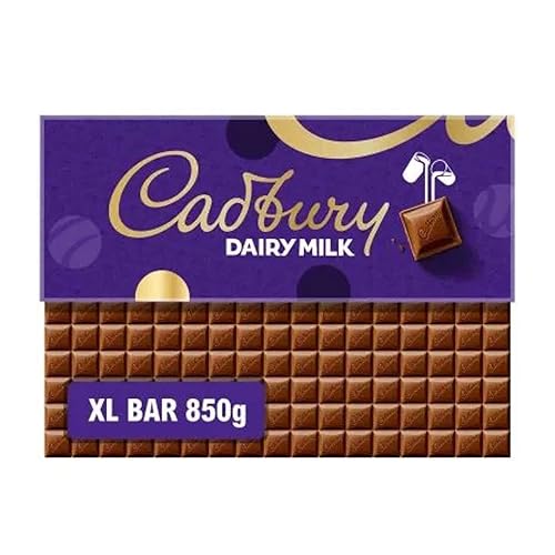 Cadbury Dairy Milk Chocolate Gift Bar, The Classic Creamy Taste, Perfect for Sharing or Gifting, Extra-Large, 850 g (Pack of 1)