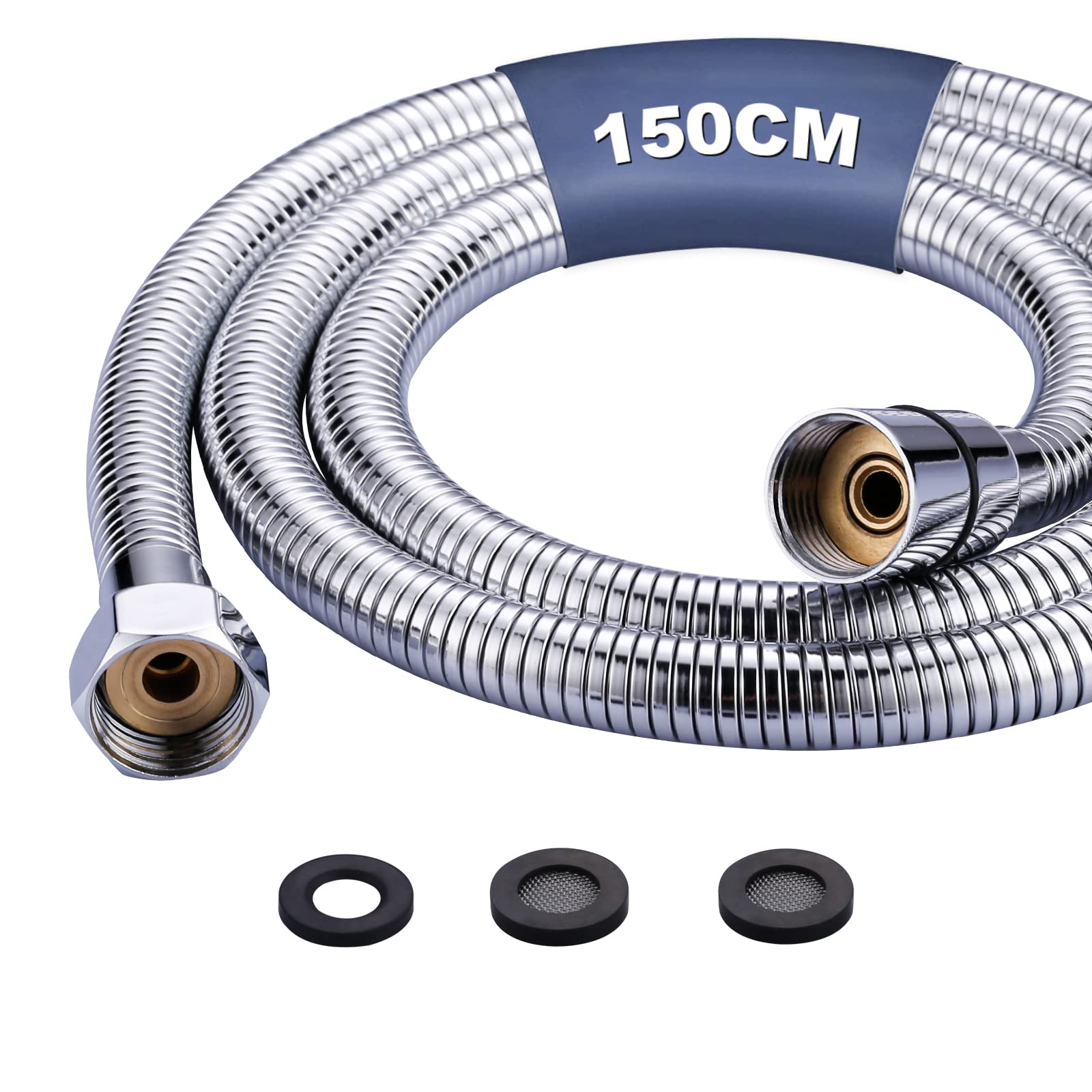 iVIGA Shower hose 150 cm stainless steel