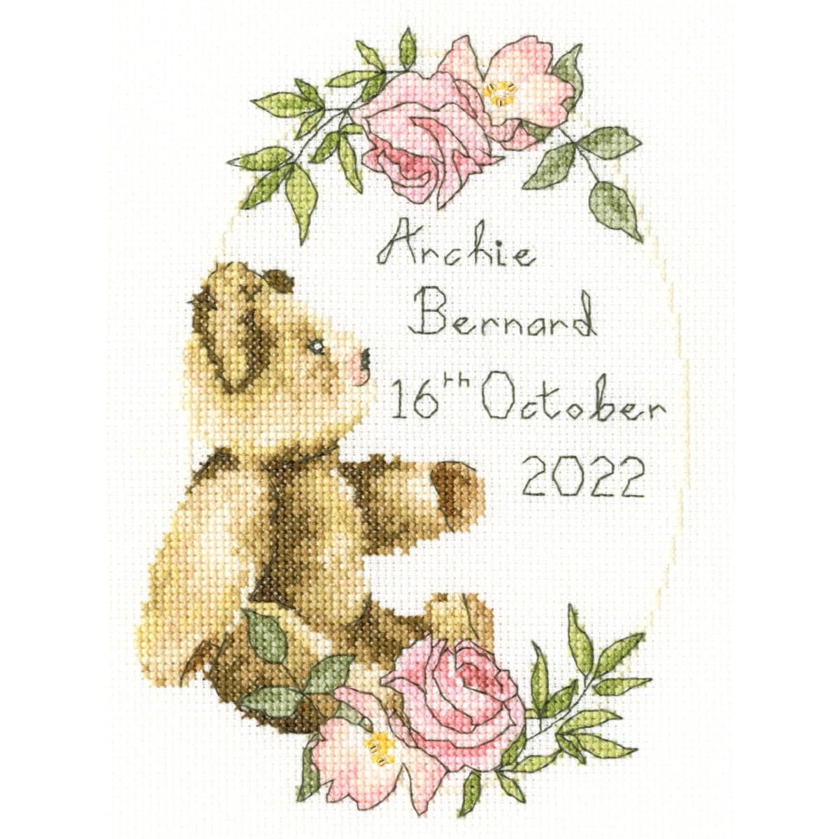 Bothy Threads Cross Stitch Kit - Victorian Teddy Bear
