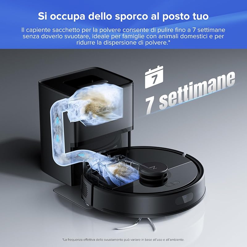 Q7 L5+ Set Robot Aspirapolvere con Stazione Svuotamento Automatico
