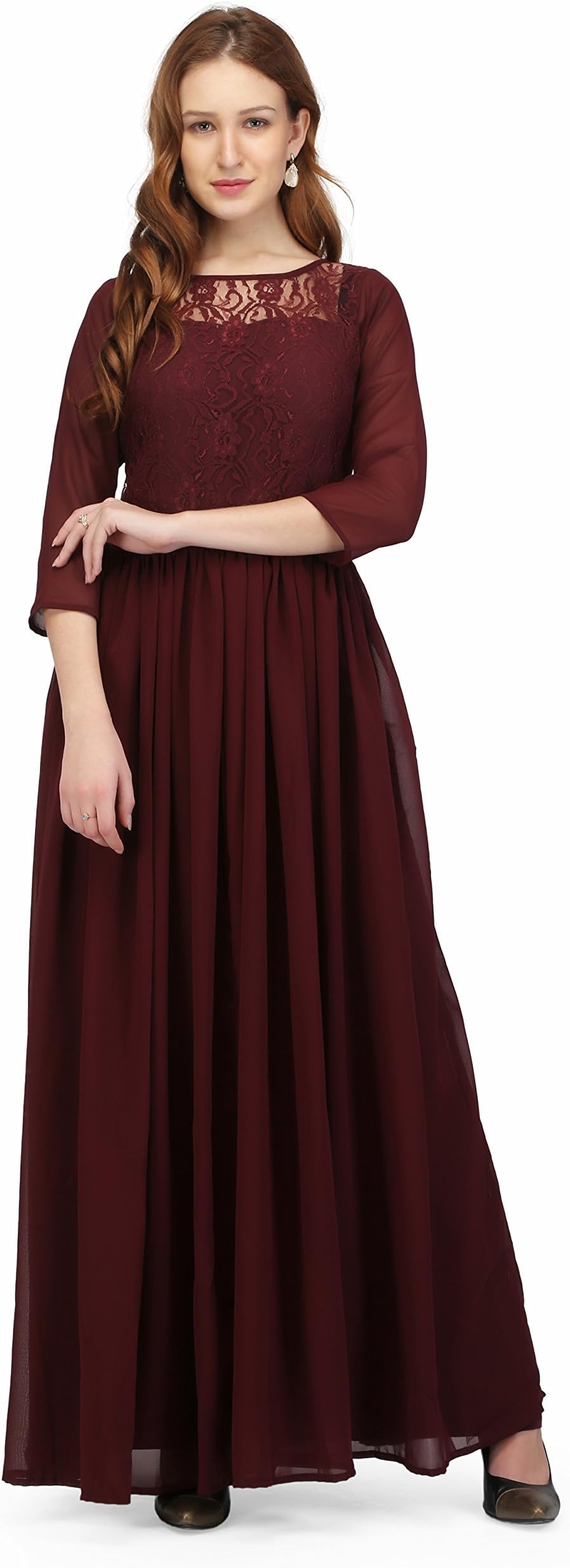Women's Georgette Empire Maxi Dress