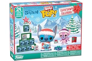 Funko Pop! Bitty Countdown Calendar: Stitch Holiday - 24 Days of Surprises - Collectible Vinyl Mini Figures - Mystery Box - Gift Idea - Holiday Present for Kids - Christmas or Birthday Countdown