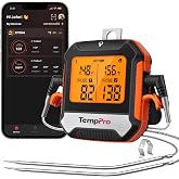 TempPro TempSync 450ft Bluetooth Meat Thermometer for Oven with 2 Probes | High Accurate Meat Thermometer Digital for BBQ Oven, Wireless Thermometer for Cooking, Grill Thermometer for Outside Grill