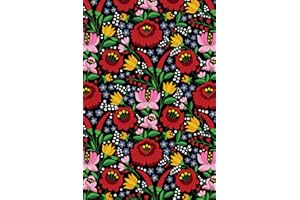 Hungarian Folk Art Notebook: Ruled diary,journal 120 Pages 6x9 inches