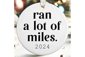 HUNIGIFT Running Ornament - Running Ornaments for Christmas Tree, Runner Ornaments for Xmas Tree - Running Christmas Ornament, Runner Ornament - Running Gifts for Women, Men - Ceramic 2024 Christmas Ornaments