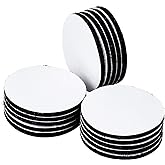 BRAVESHINE Adhesive Tape - 16PCS Hook and Loop Fasteners - Double Sided Adhesive Pads - Rug Carpet Gripper Mounting Tape for Wall Decorations or Tools Hanging - Round 2 inch