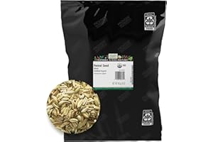 Frontier Co-op Organic Whole Fennel Seed, 1lb Bulk Bag - Sweet Turkish Fennel for Seasoning Soups, Fish, Salads, Veggies, Candied Desserts