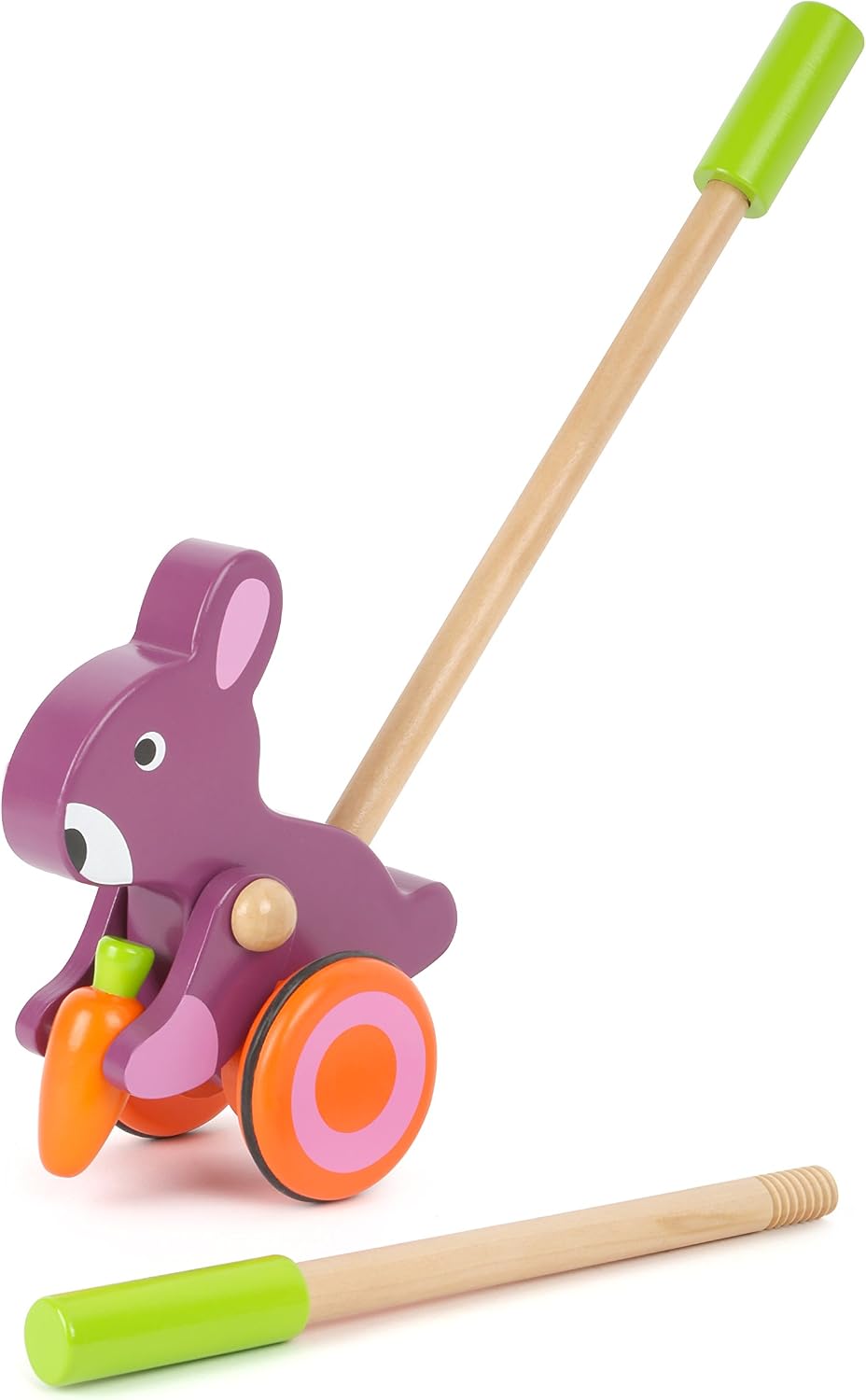 Small Foot 10867 Push-Along Wooden Hare Toy - Image 3