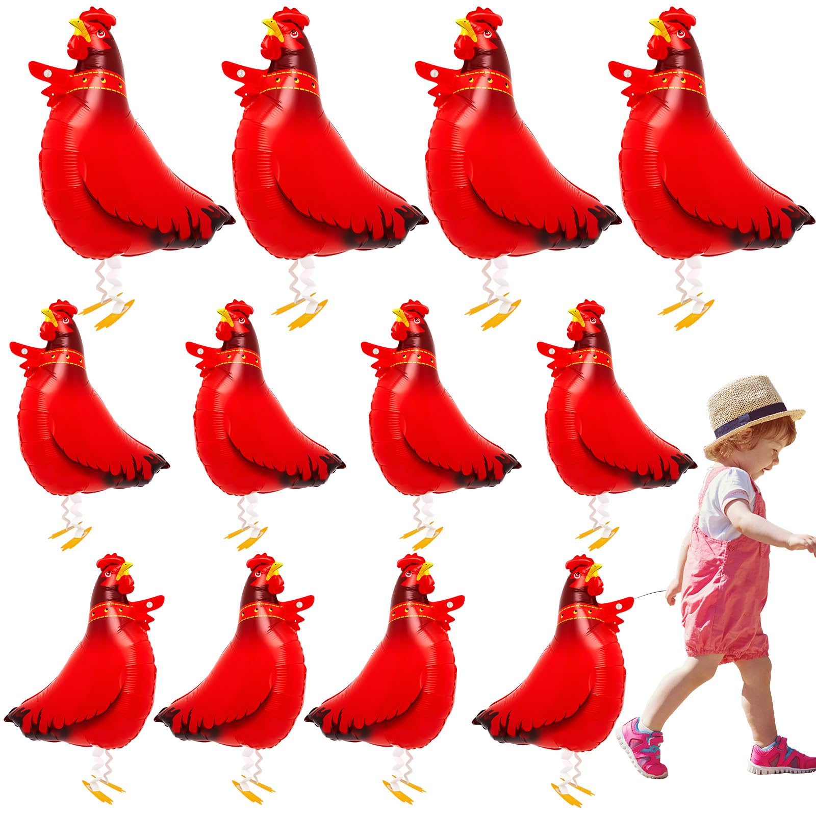 Dunsace 30pcs Farm Animal Balloons 1st 2st 3st 4st Birthday