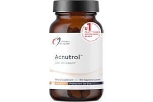 Designs for Health Acnutrol Clear Skin Support Pills - Pantothenic Acid + 50000 IU Vitamin A, Vitamins D + E, Carnitine + Minerals - Non-GMO + Soy Free Oral Supplement (180 Capsules)
