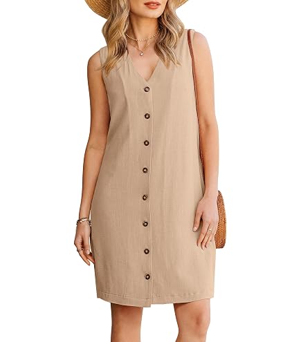 guayabera halter dress Mojito Women's Classic Linen Blend Button Down Small/RED at Amazon Women's Clothing store BIKINI-BOTTOM