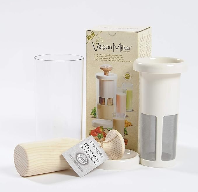 VEGAN MILKER PREMIUM, Gerät zur Herstellung von Pflanzenmilch aus beliebigen Samenkörnern. Erstellt 1 Liter in 1 Minute. Herg