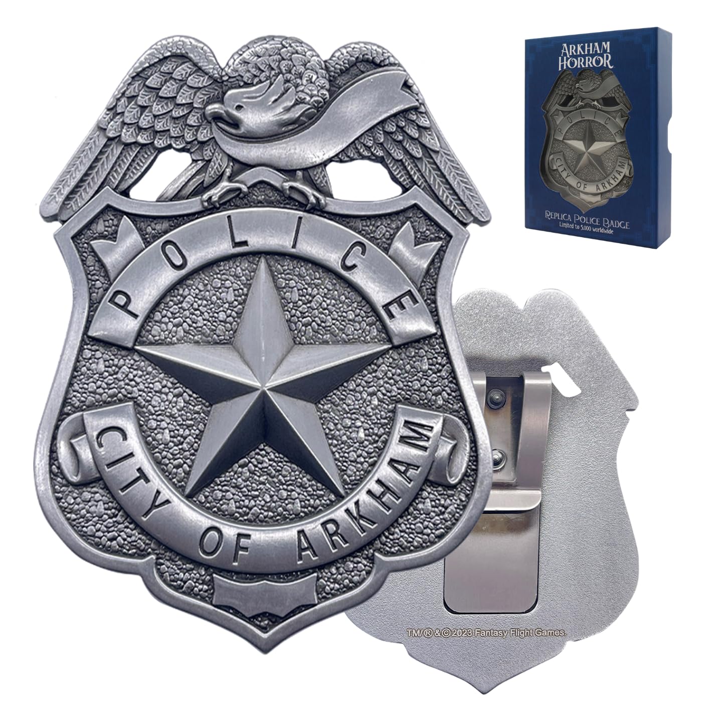 Arkham Horror Limited Edition Large Replica Metal Police Badge