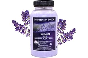 PURE AND SIMPLE Lavender Aromatherapy Spa Shock for Hot Tubs & Spas | Non-Chlorine Oxidizing Hot Tub Shock Treatment | Compatible with Bromine Tablets & Chlorine | Neutralizes Odors & Clarifies Water (2 lbs)