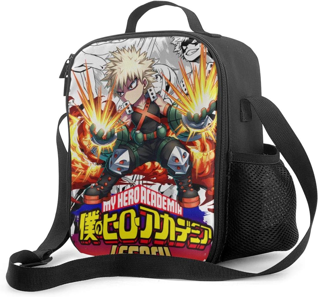 Insulated Lunch Bag Japanese Anime My Hero Academia Hot Manga Chic Reusable Lunch Box With