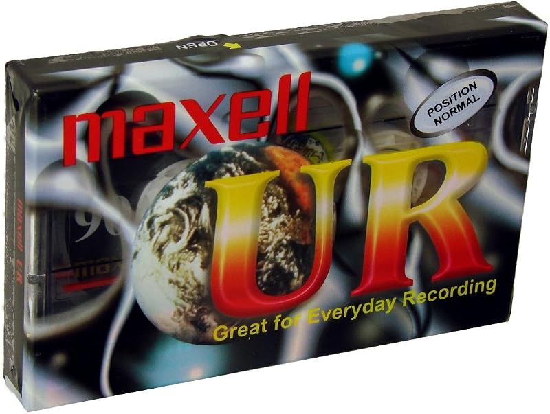 Maxell UR90 90 Minute Blank Audio Cassette Tape 5 Pack