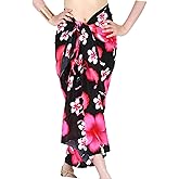 CHAINUPON Womens Beach Pareos Sarong Sheer Long Swimsuit Cover Ups Bikini Wrap Skirt