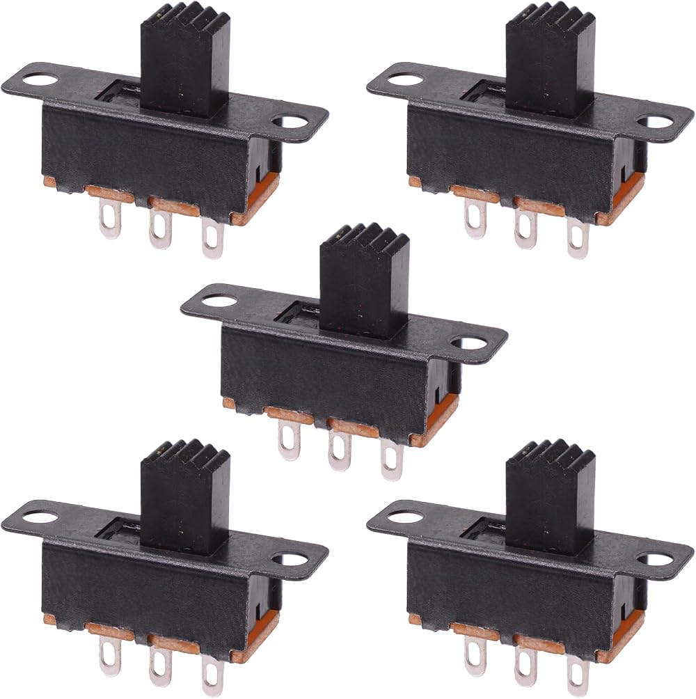 Switch Electronics 5 x Mini Sliding Switch 2-Position SPDT 0.5A 50VDC 16x7.5mm