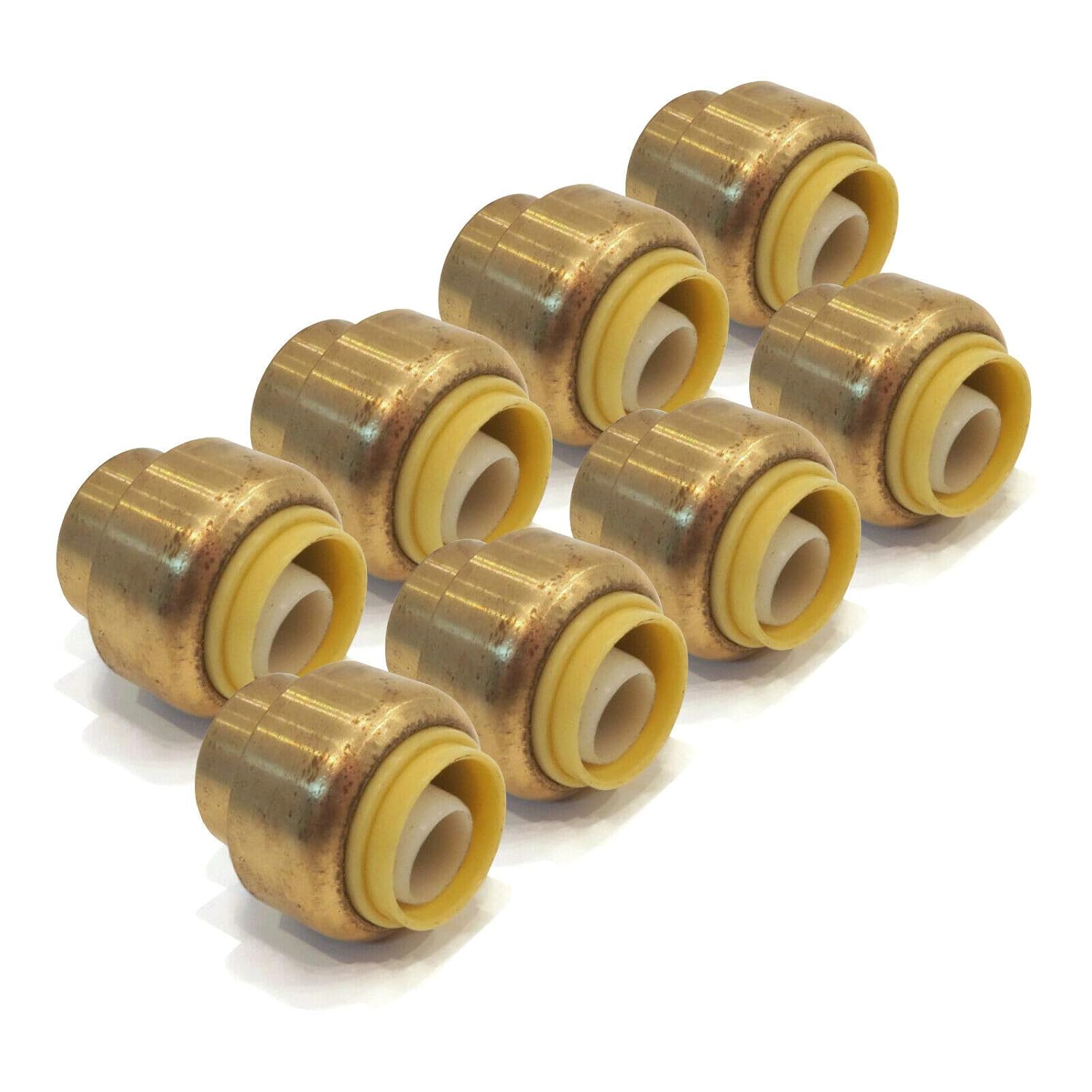 (8) 1/2" Sharkbite Style Lead Free Brass CAPS Fitting Replace Sharkbite