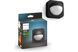 Philips Hue Outdoor Motion Sensor - Automatic Dusk to Dawn - Turns Lights On When Motion is Detected - 1 Pack - Requires Bridge - Works with Alexa, Google Assistant, and Apple Homekit - Weatherproof