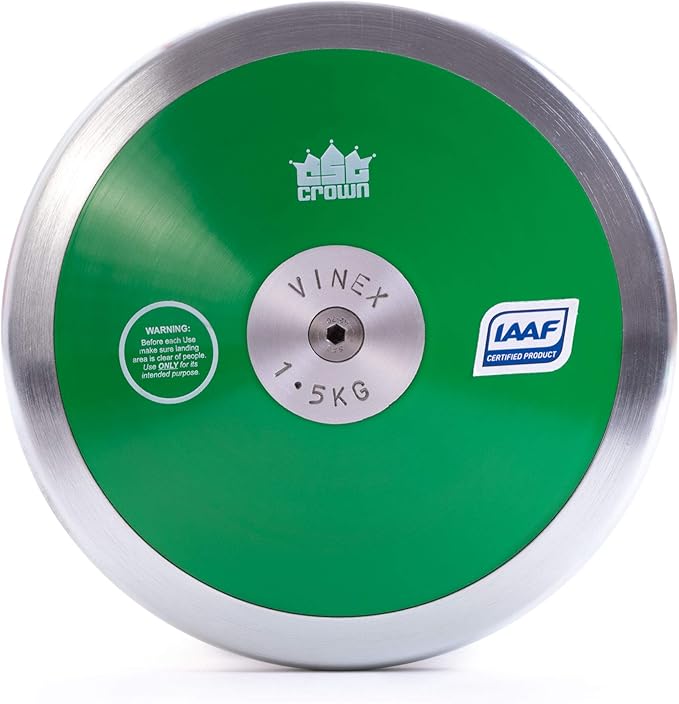 1.5kg Low Spin Discus, 70 Rim Weight Official Track