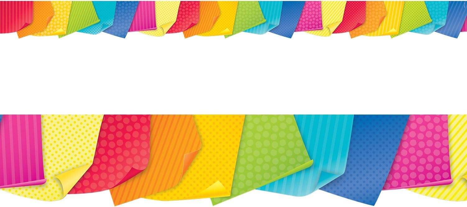 Creative Teaching Press Bold & Bright Sticky Notes Bulletin Board Border/Trimmer (Accent Bulletin Boards, Walls, Classrooms, Learning Spaces and More)