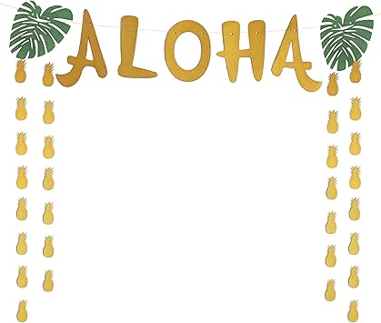 Amazon Com Aloha Craft Company Aloha Luau Banner Large