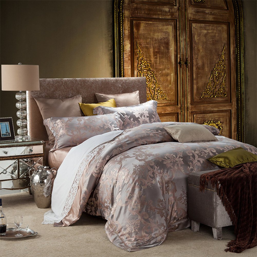 Silk French European Style Luxury Bedding Collection Comforter Set