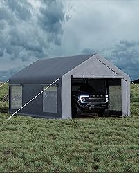 GarveeLife 12x20 FT Carport, Heavy-Duty Portable