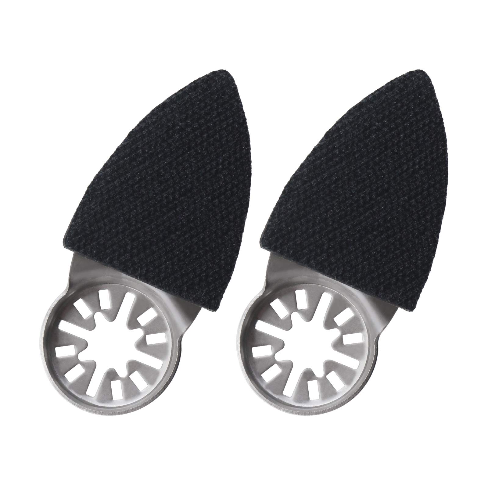 Be In Your Mind 2Pcs Finger Sanding Pads 52x37x7mm Multifunctional Triangular Finger Sanding Discs Universal Interface Oscillating Tool Accessories
