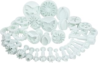 LIHAO Fondant Ausstecher 33 tlg Ausstechformen Auswerfer Stempel Tortendeko Kuchendekorationsset Backen