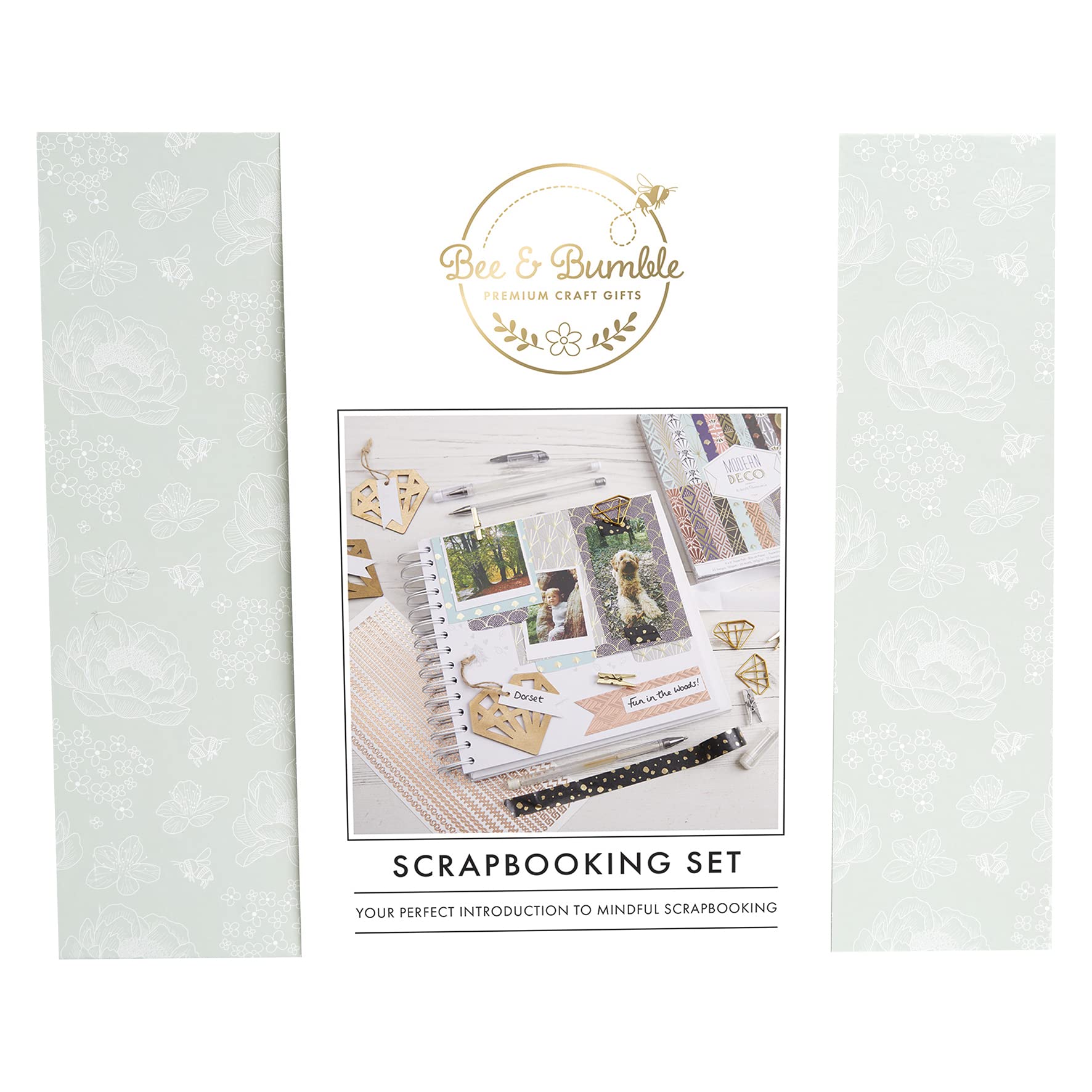 Bee & Bumble Scrapbooking Set - White, White, Single Craft Kit, DIY, Art and Crafts, Wax, Unique Gift — image 1