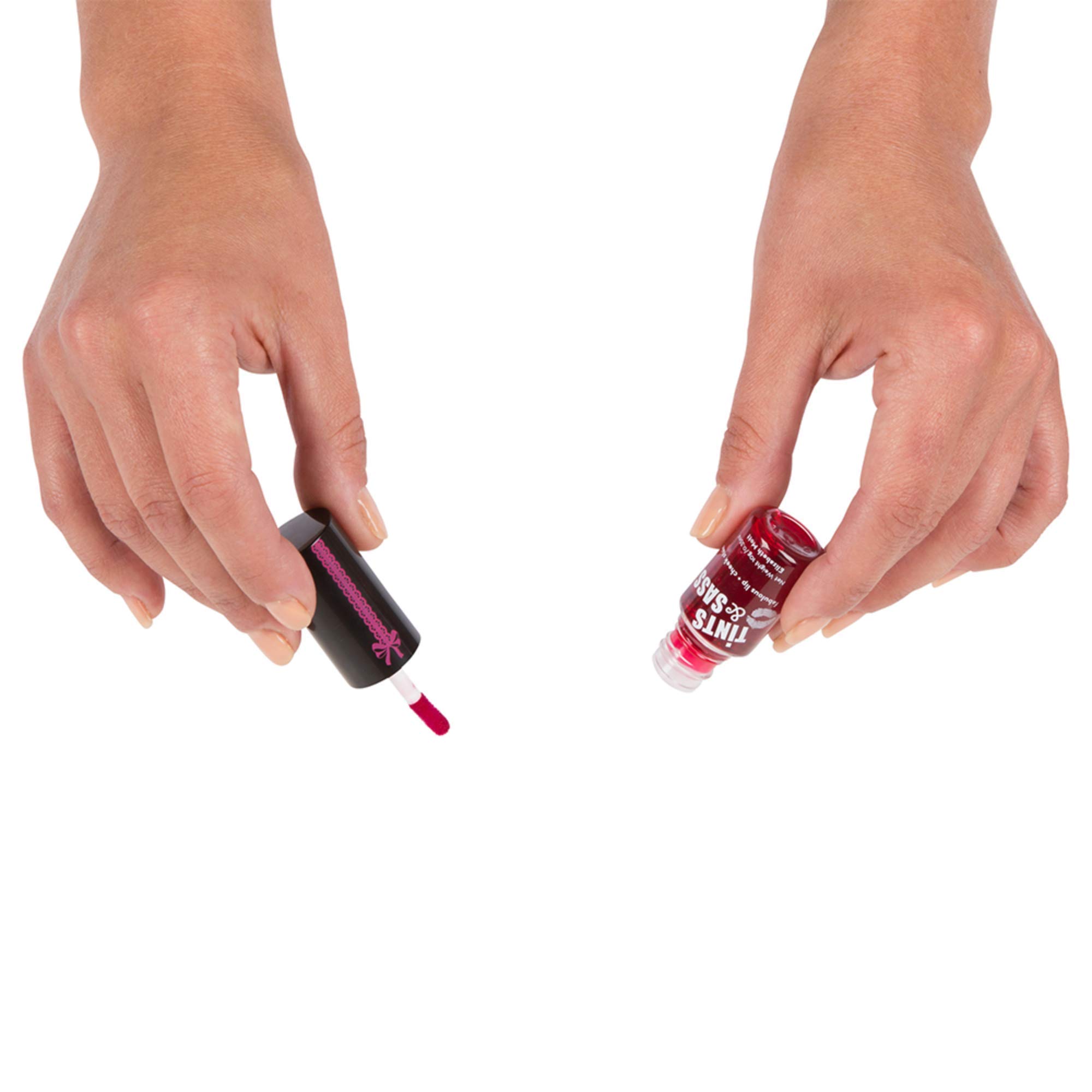 Elizabeth Mott Tints & Sass Lip and Cheek Stain – Long-Lasting Rosy Pink Tint for Lips & Cheeks, Natural Buildable Color, Smudge-Proof, Lightweight, Cruelty-Free Makeup for All Skin Tones (10g/0.35oz)