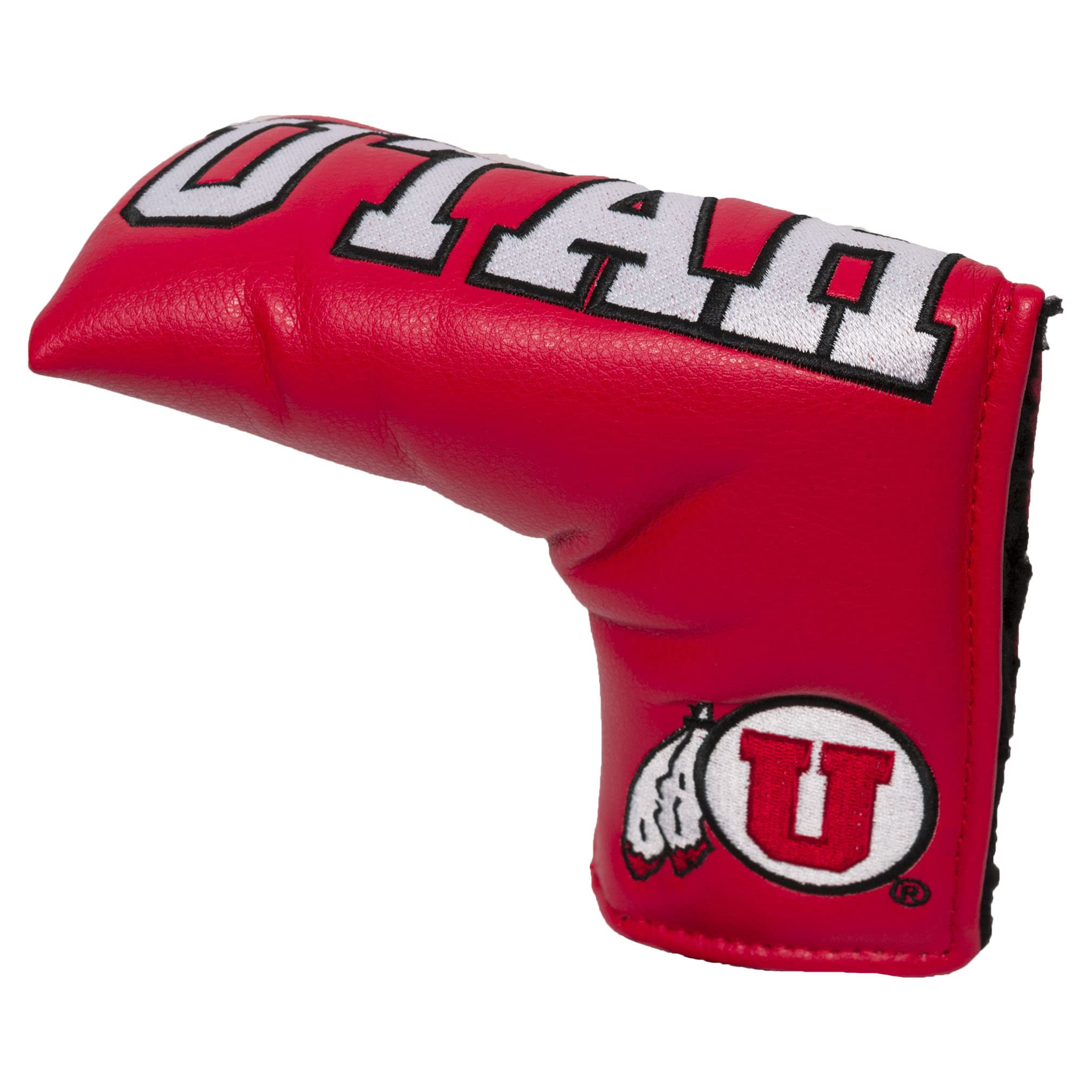 Team Golf NCAA Utah Utes Vintage Blade Putter Cover Golf Club Vintage Blade Putter Headcover, Form Fitting Design, Fits Scotty Cameron, Taylormade, Odyssey, Titleist, Ping, Callaway