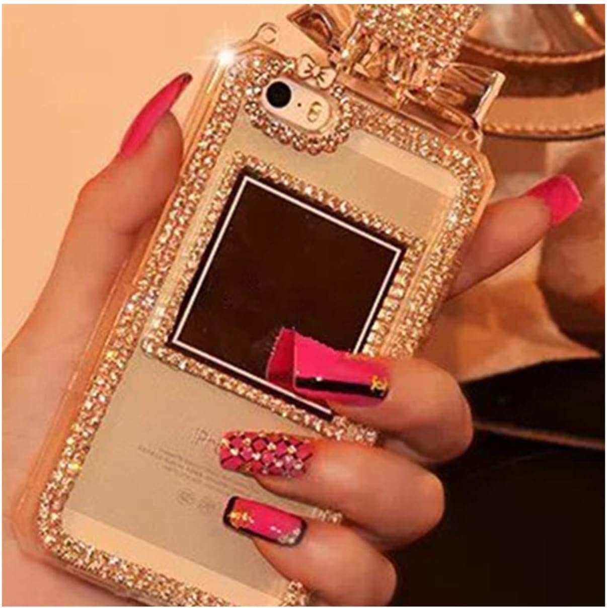 Case for Samsung Galaxy S10 S8 S9 Plus S7 S6 S5 Edge Perfume Bottle Phone Case for Samsung Note 9 8 5 S10 Masonry Handmade Cover,Clear,for Samsung S8 Plus
