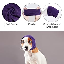 Quiet Ears for Dogs, Rbenxia 1 Piece Dog Ear Cover