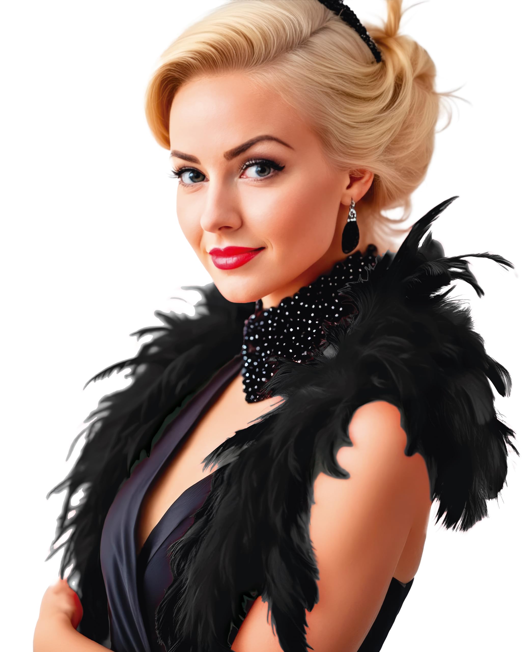 Guirca- Boa Feathers, Black, One Size (16342.0)