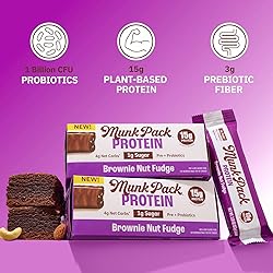 Munk Pack 15g Probiotic Protein Bars - 1g Sugar, 4g