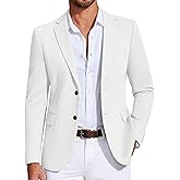 COOFANDY Mens Casual Blazer Knit Sport Coat Lightweight Two Button Suit Jacket
