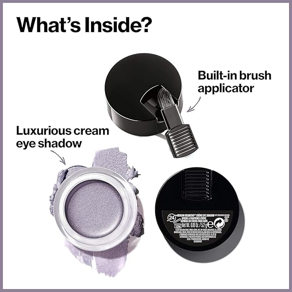 CRÈME EYESHADOW BY REVLON, COLORSTAY 24 HOUR EYE MAKEUP, HIGHLY PIGMENTED CREAM FORMULA IN BLENDABLE MATTE & SHIMMER FINISHES, 740 BLACK CURRANT, 0.16 OZ